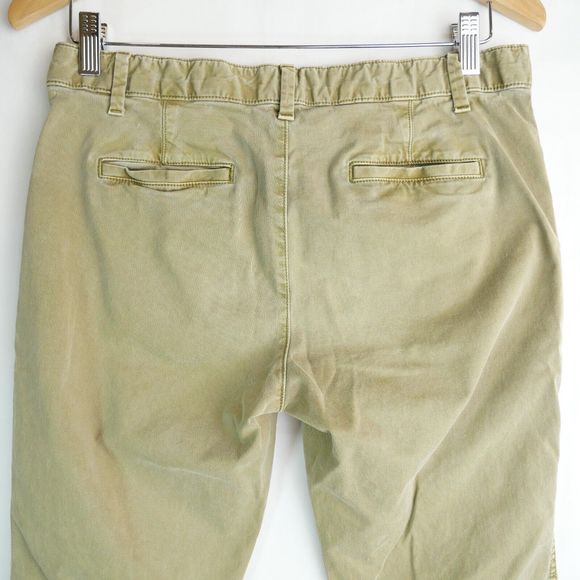 Gap Women's Sz 4 Mid-Rise Light Green Stretch Skinny Casual Button Closure Pants - Picture 6 of 12